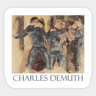 Dancing Sailors (1918) by Charles Demuth Sticker